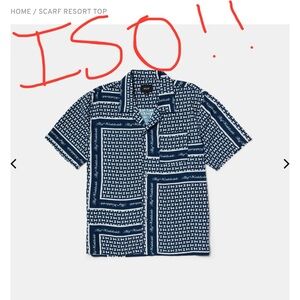 ⚠️ ISO⚠️: XL Huf Scarf Resort Button Up Shirt